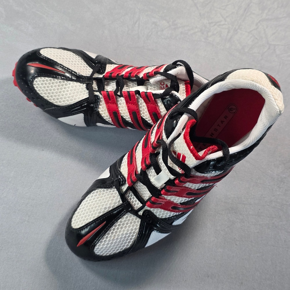 Adidas Techstar Track Spikes White Black Red 553881 Mens 9.5 Vintage 2004 *